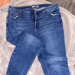 Button fly jeans